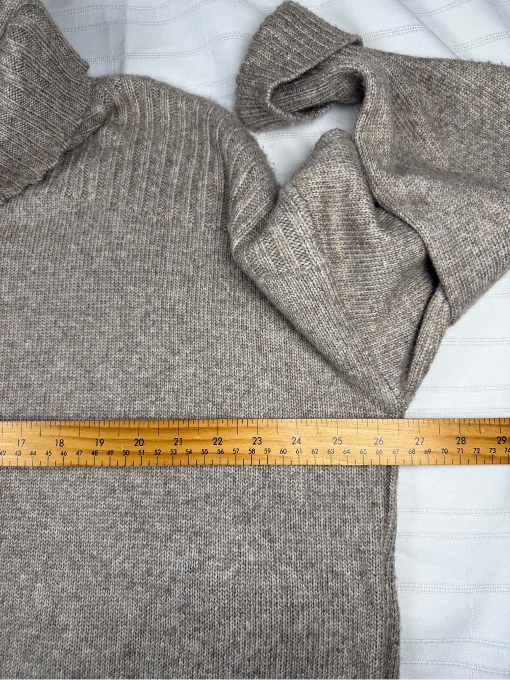 Renuar Taupe Cowl Neck Sweater Women's XXL Cozy Relaxed Fit Quiet Luxury Fall - Picture 10 of 11